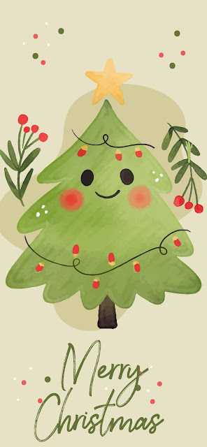 IPhone wallpaper with cute Christmas characters IPhone wallpaper with cute Christmas characters