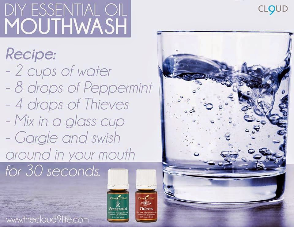 Simple Scents DIY Mouthwash with Young Living Oils