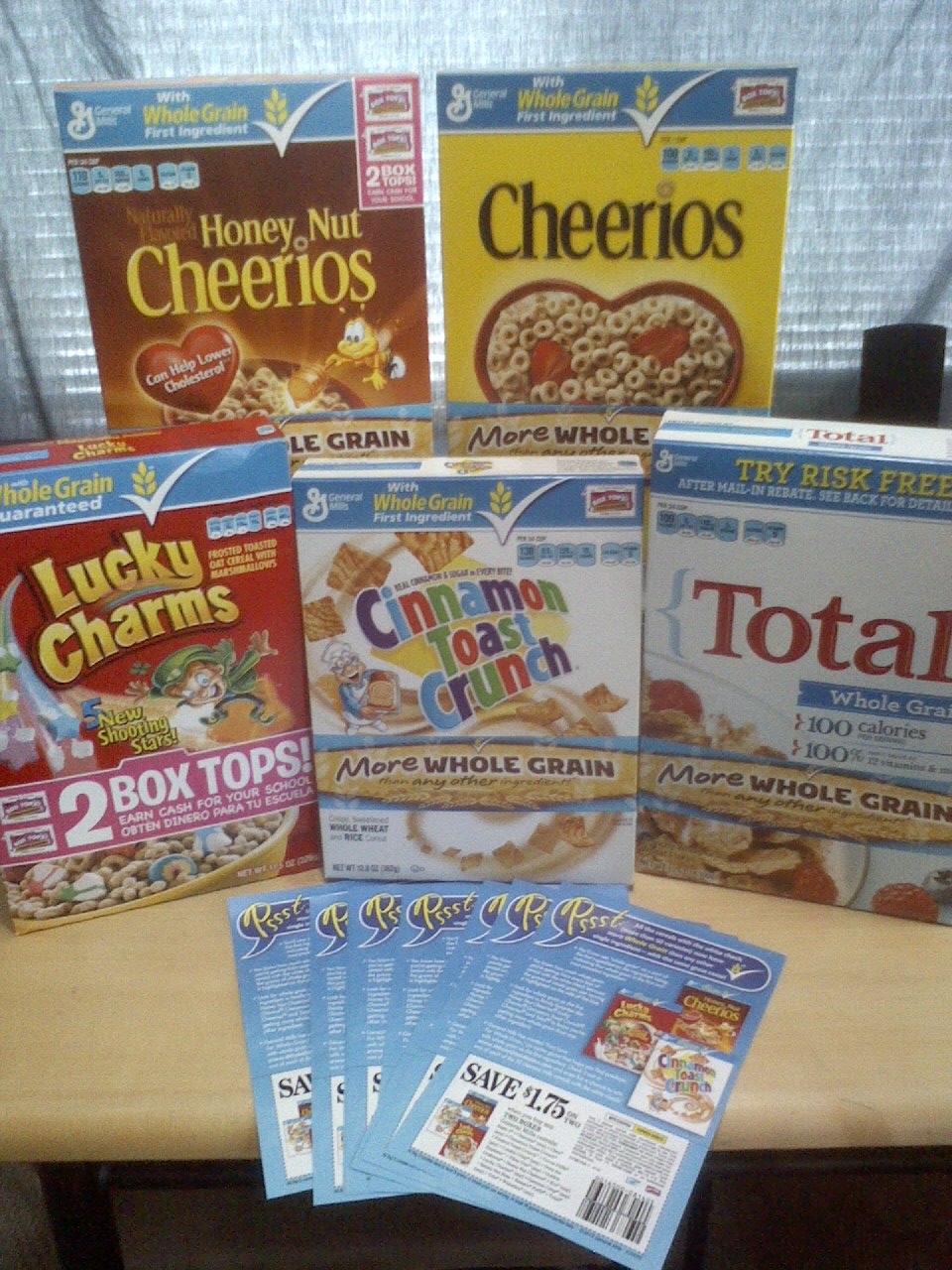General Mills Cereal's with Whole Grain as the First Ingredient via Pssst