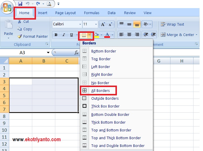 Cara Menggabungkan Sel di Excel