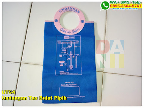 Harga Undangan Tas Bulat Pipih