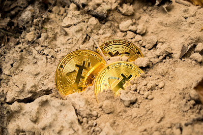 Bitcoin en la tierra.
