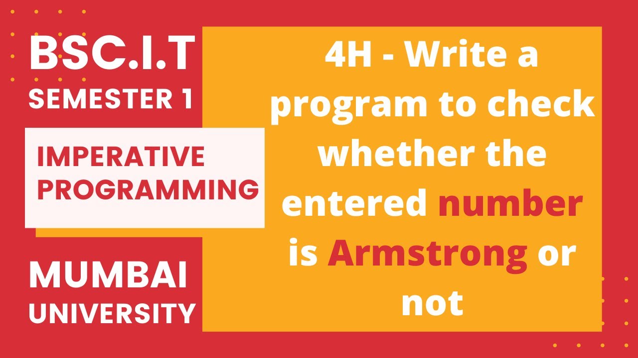 Program to check whether the entered number is Armstrong or not