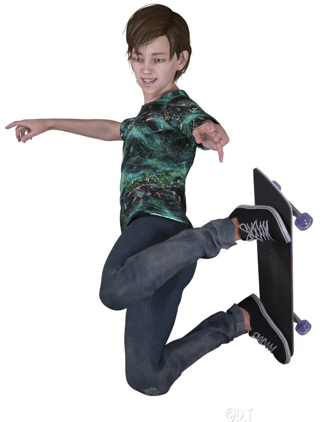 RJs DazZariffic Spot Skater Boy