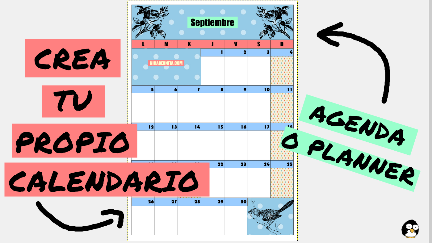 Como hacer un calendario con word