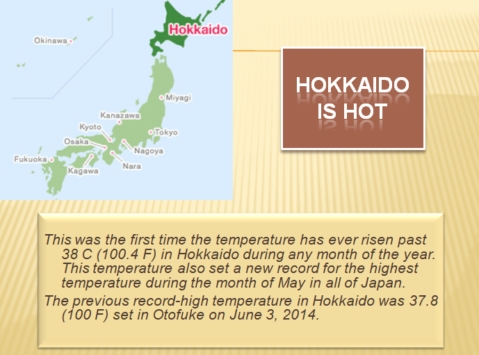 Retiring Guy's Digest Record heat in Japan Warmest day ever in Hokkaido