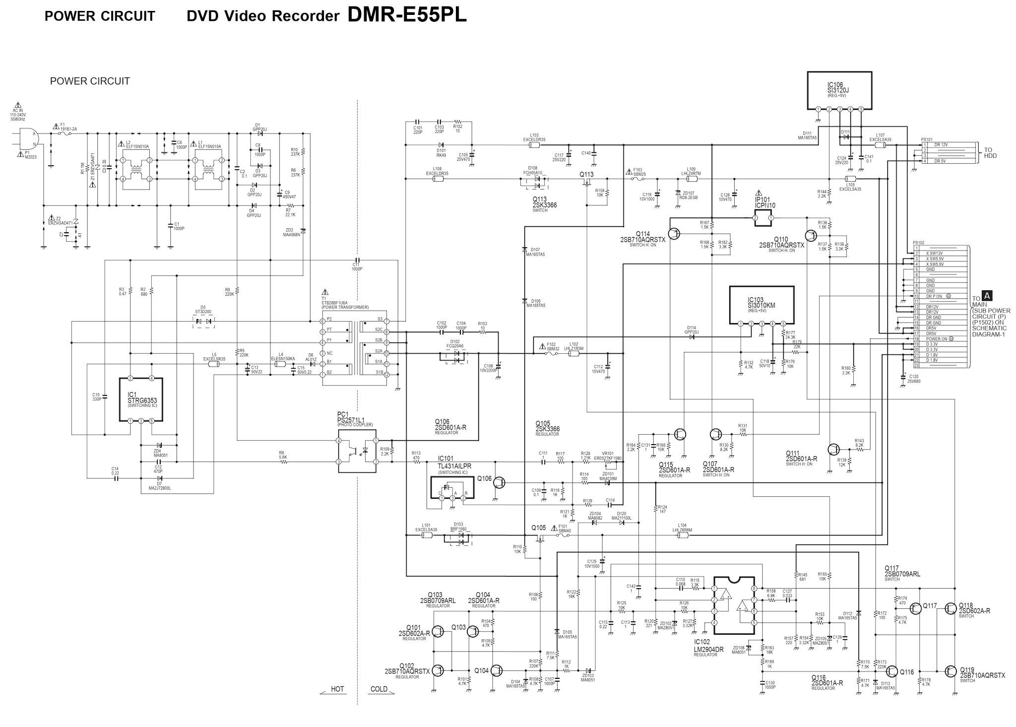 electrotricks: Panasonic DMR E55PL DVD and Panasonic DMR ES10P