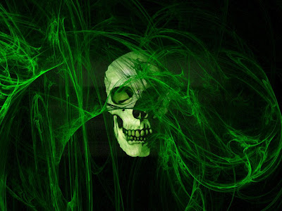 Green Skull Wallpaper 2013