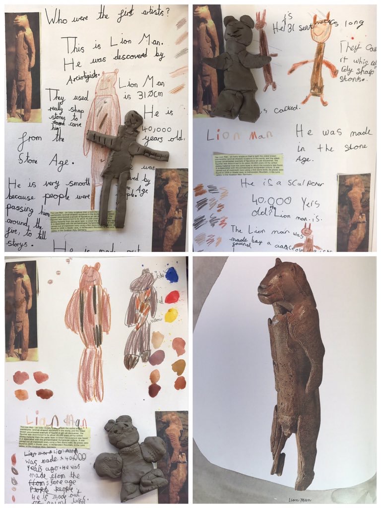 Gomersal Primary School Art Stone Age to Iron Age Year 3