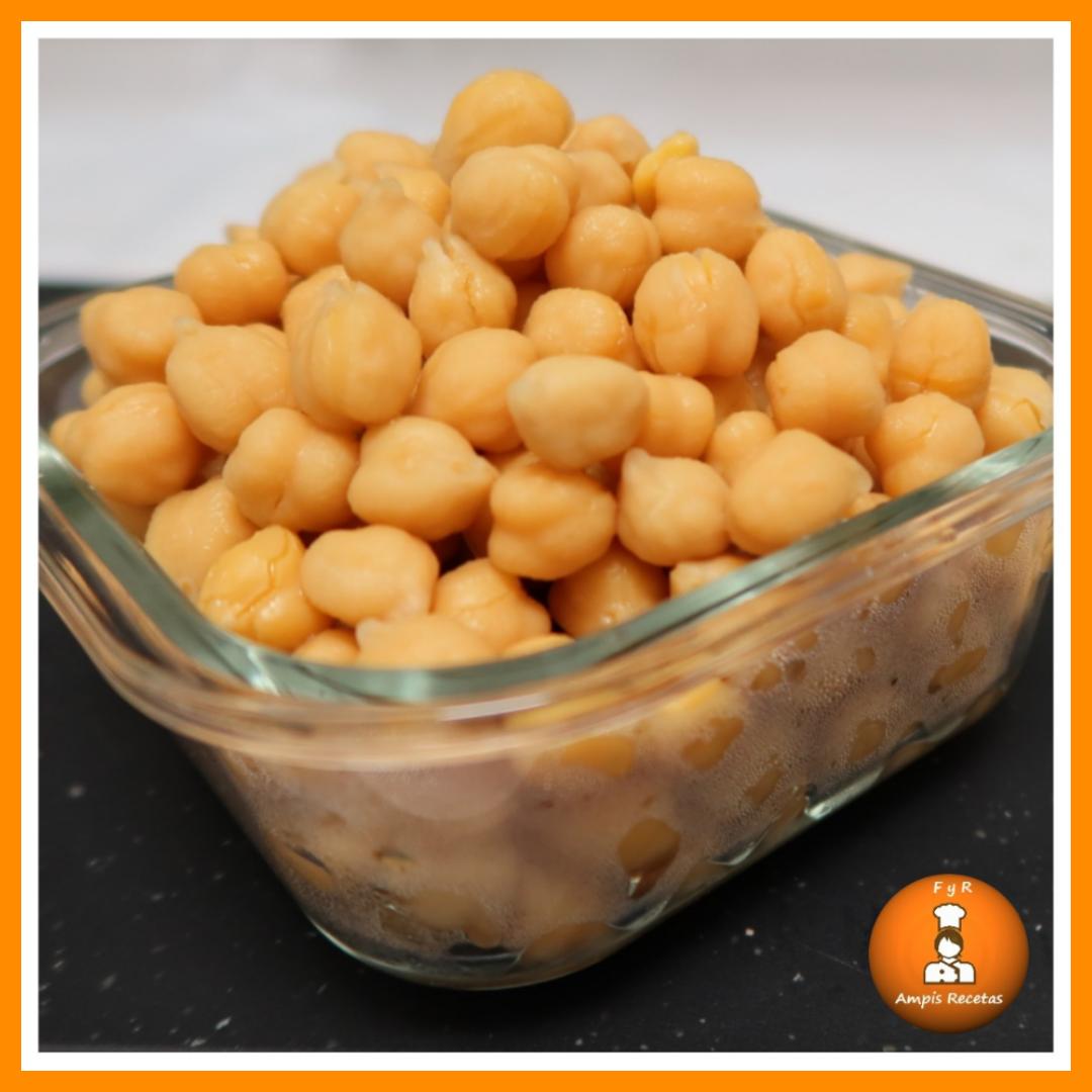 Garbanzos cocidos en olla convencional/normal Fácil