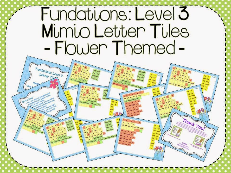 The Teddy Bear Classroom Mimio Fundations Tiles