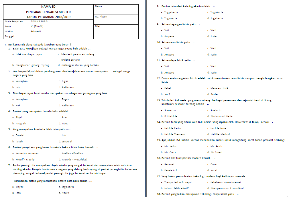 Mari Kita Kuasai Subtema 3! Mari Kita Kuasai Subtema 3!