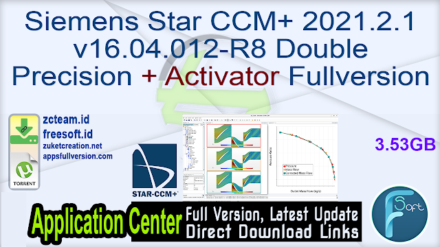 Siemens Star CCM+ 2021.2.1 v16.04.012-R8 Double Precision + Activator Fullversion