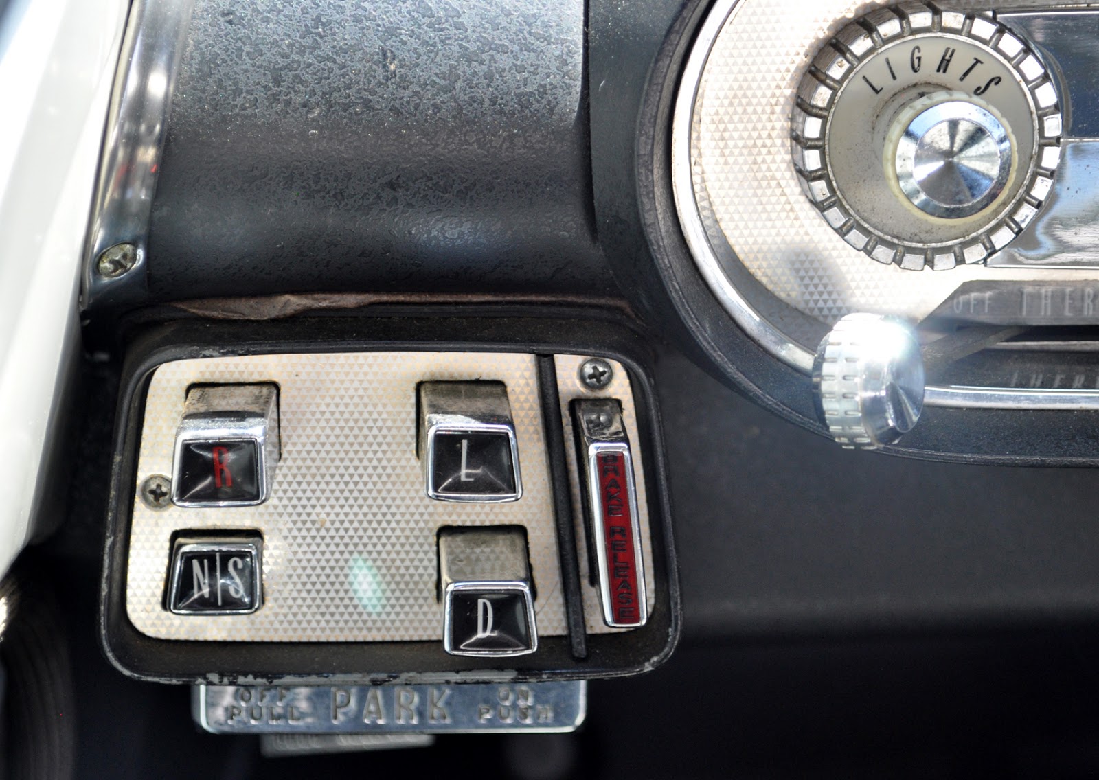 Just A Car Guy: The push button gear selector switch aka "typewriter