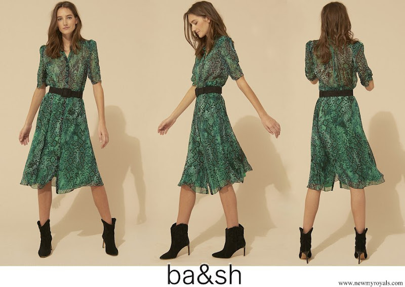 ba&sh green dress