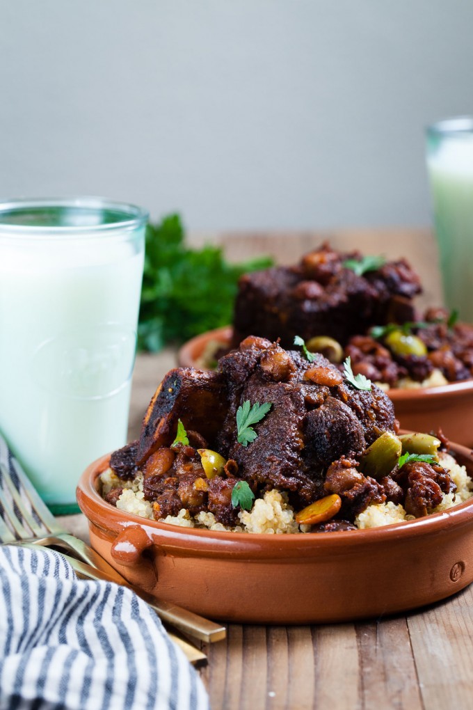 Braised Short Rib Tagine with Figs & Almonds {for two} by Snixy Kitchen