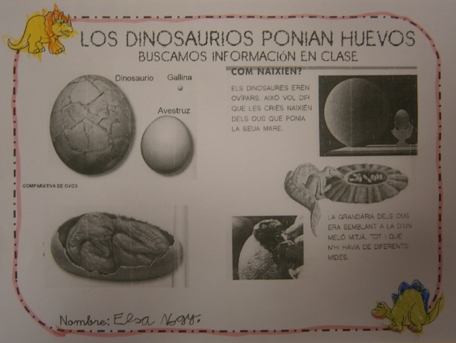 LA CLASE DE MIREN: mis experiencias en el aula: LOS DINOSAURIOS SON