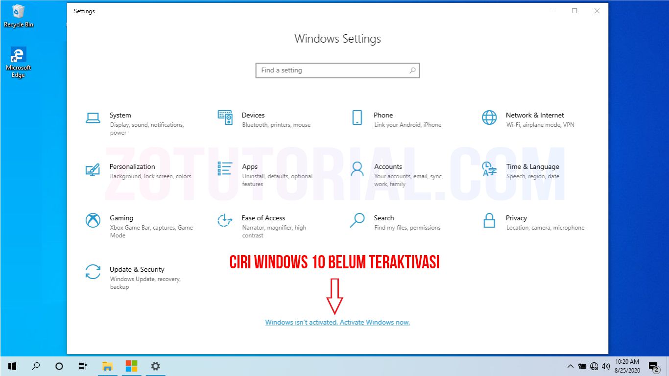 2 Cara Aktivasi Windows 10 Permanen Terbaru 100 Work Zotutorial