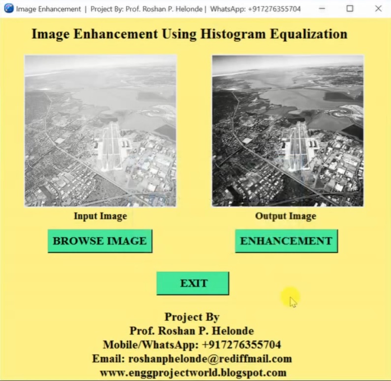 Image Enhancement Using Histogram Equalization Python Project with ...