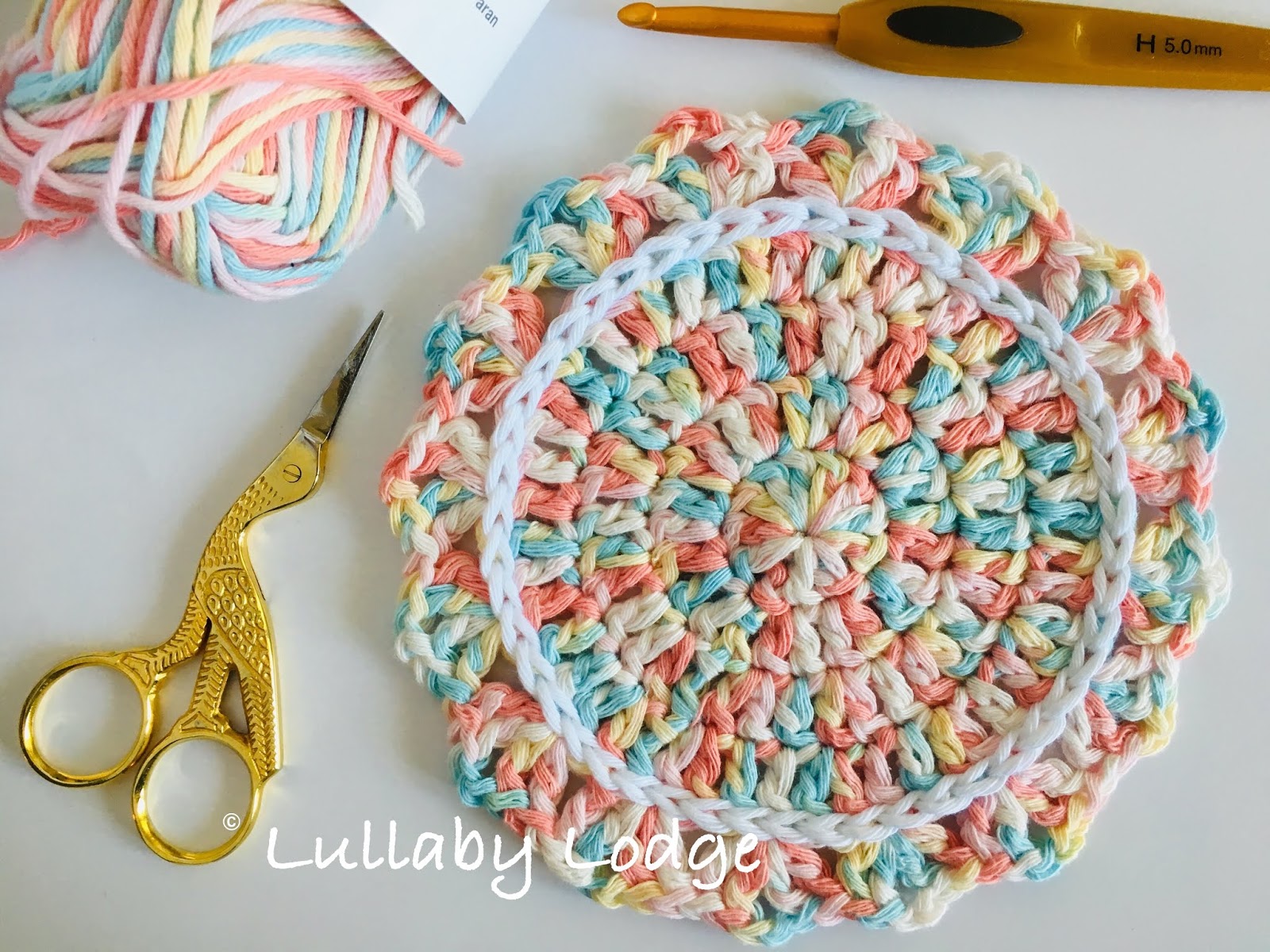 Lullaby Lodge Ombre Crochet Coasters Our Happy CAL Place, weekly and