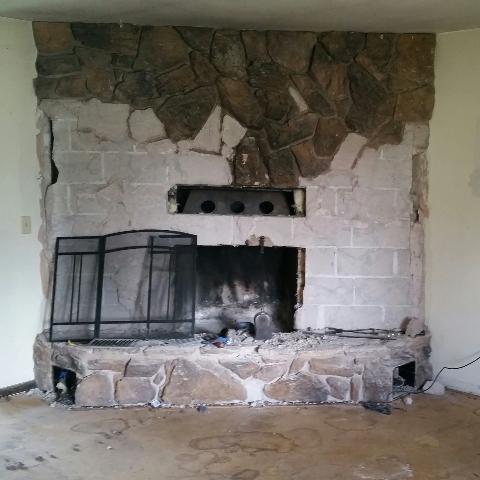 Two Homes One Roof Fireplace Redo