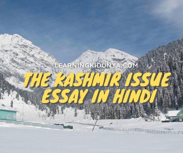kashmir issue essay in hindi pdf, kashmir issue essay in English, kashmir issue main points kashmir issue in hindi pdf