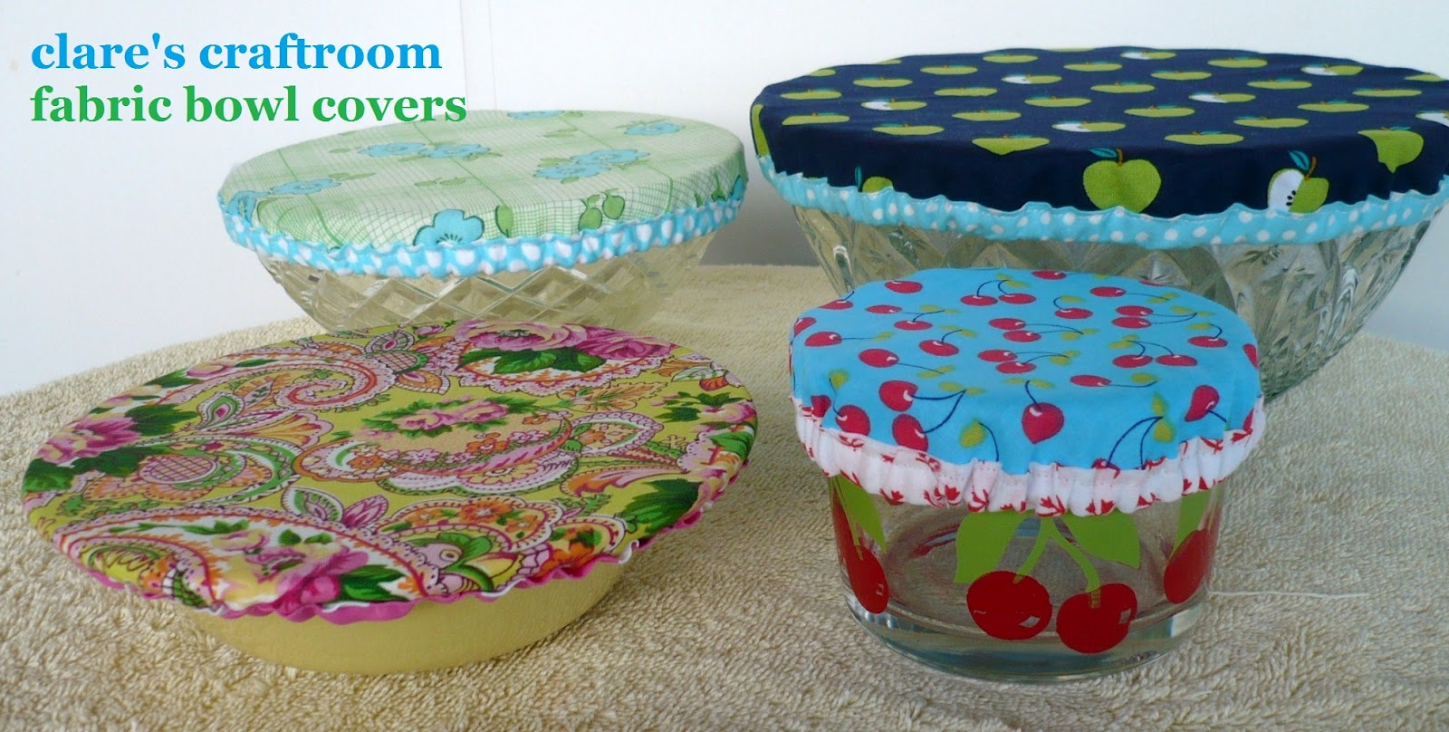 clare's craftroom fabric bowl covers