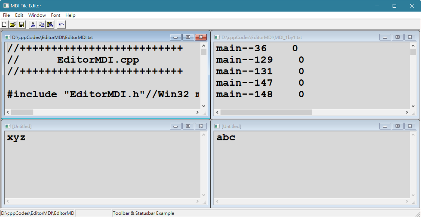 Code & Flow Chart ! Windows c++ program MDI text editor. 視窗版 c 語言程式