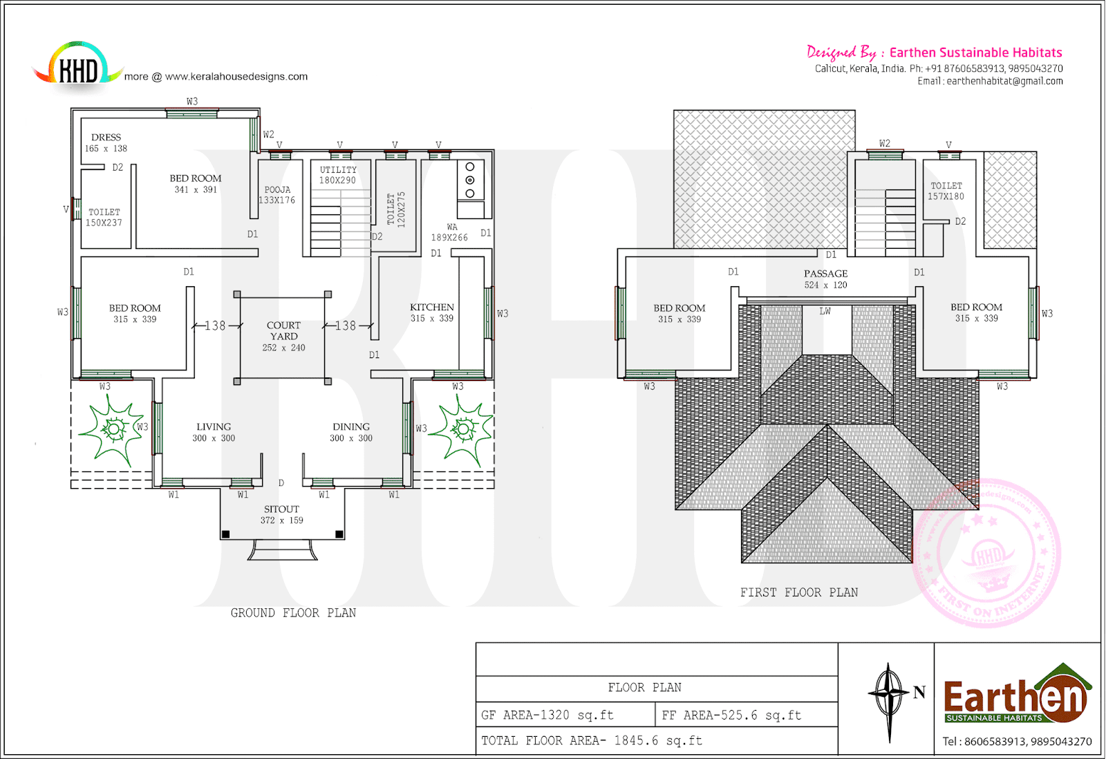 Sustainable House Design By Earthen Habitat Kerala Home Design