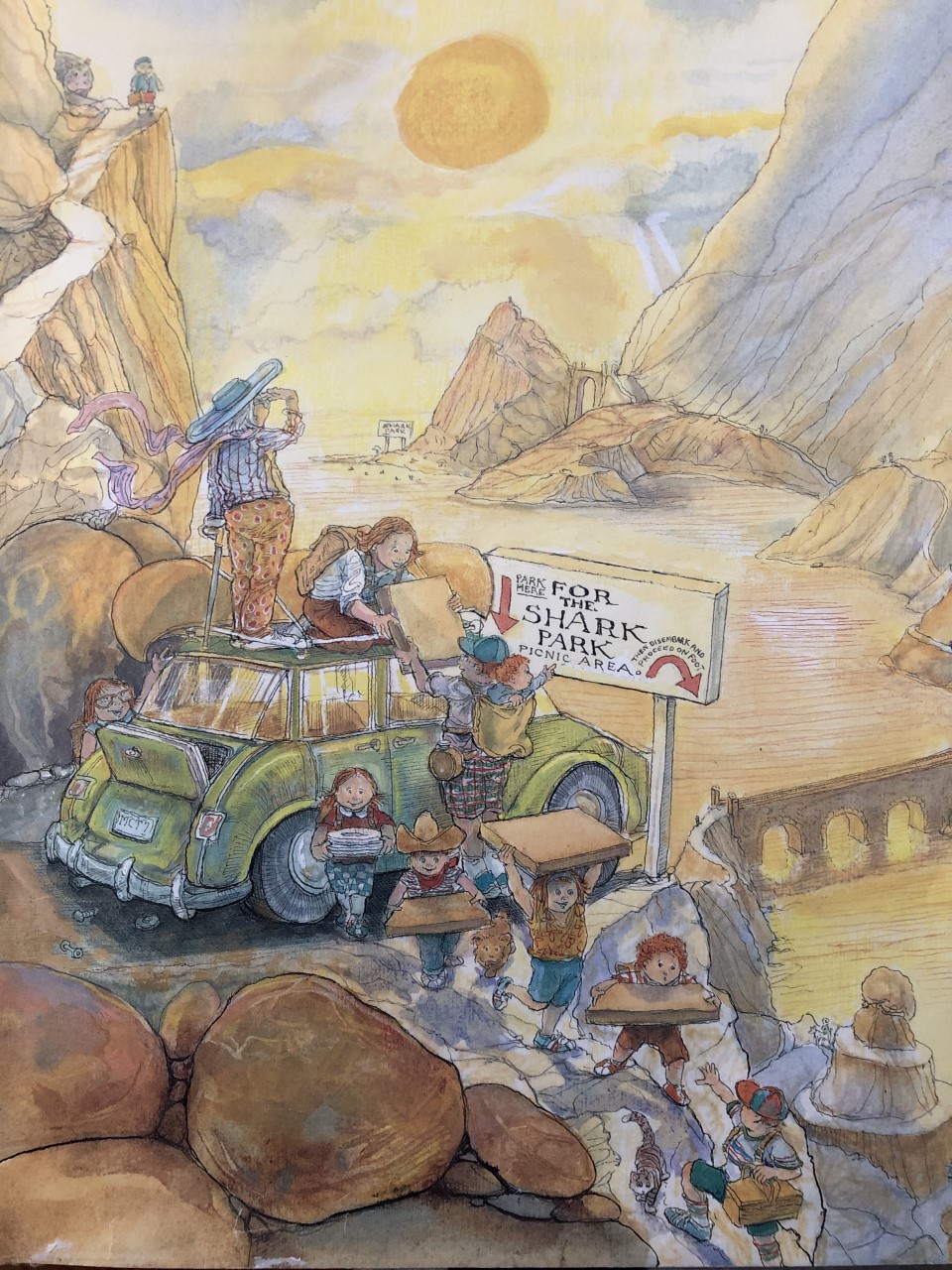 Momo celebrating time to read The Rattlebang Picnic by Margaret Mahy