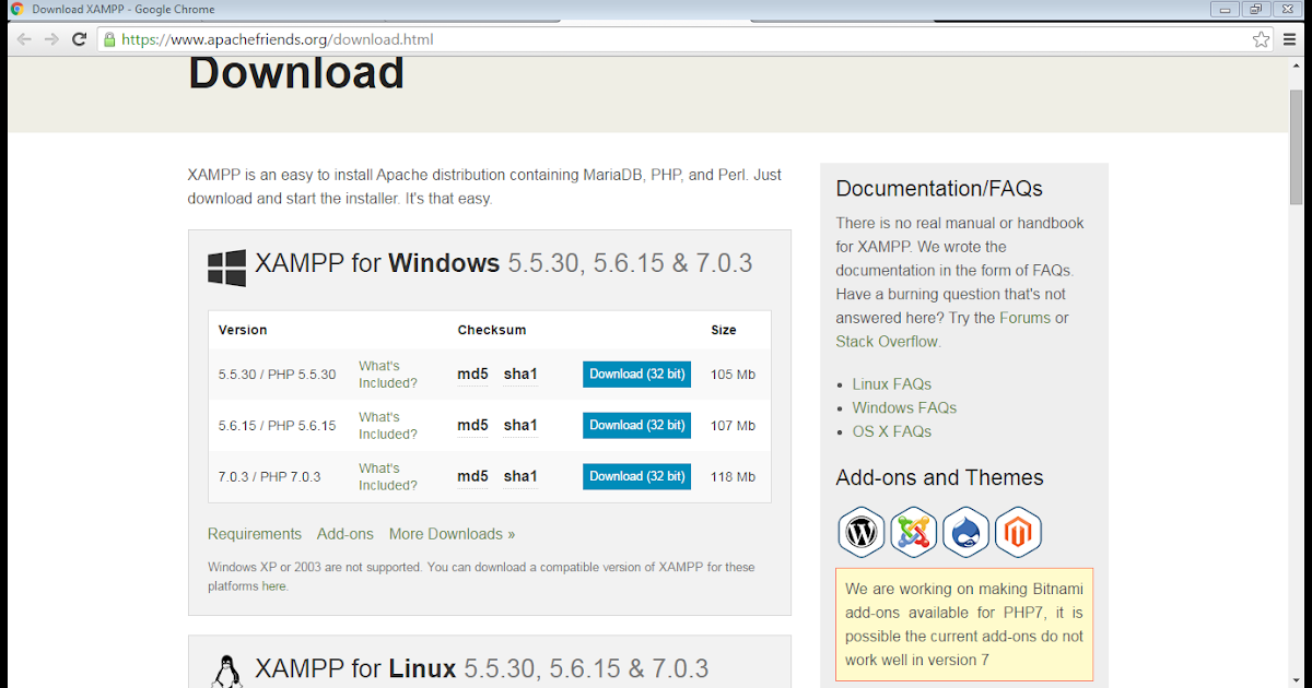 xampp installation guide for windows. Installation XAMPP in windows