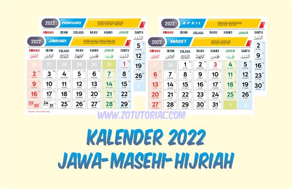 Template Kalender 2022 Format Vektor PDF, CDR, EPS Terbaru