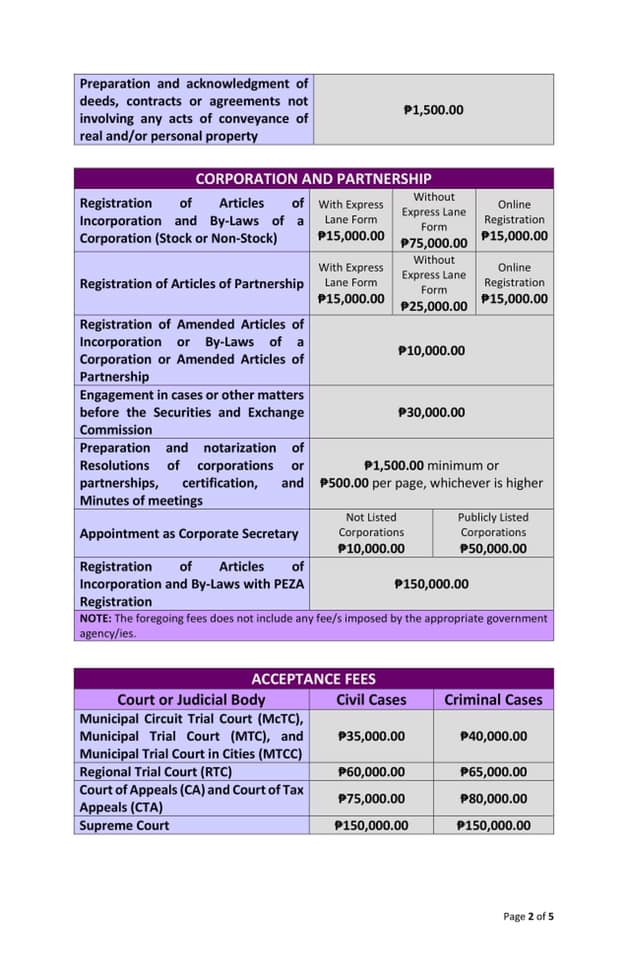 Lawyers #39 Fees in Cebu