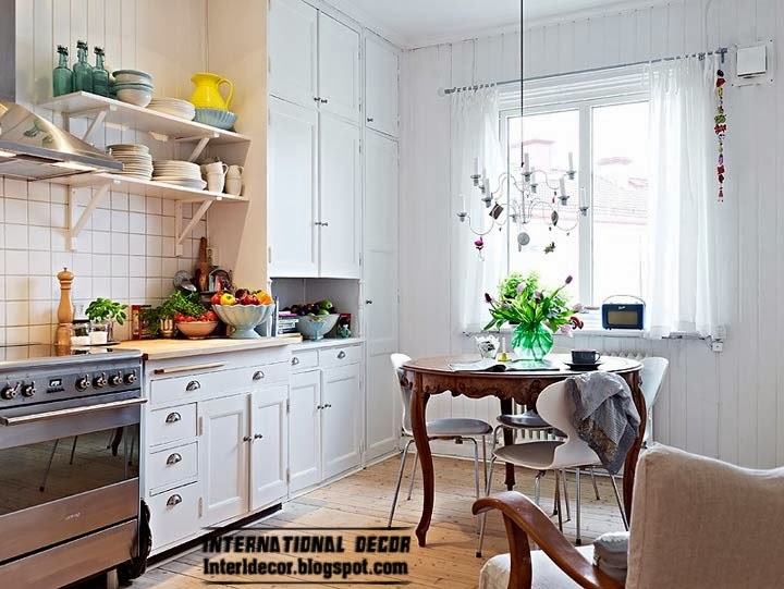 Scandinavian kitchen style and design, huge colsets