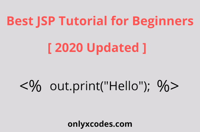 Best JSP Tutorial for Beginners 2020 Updated