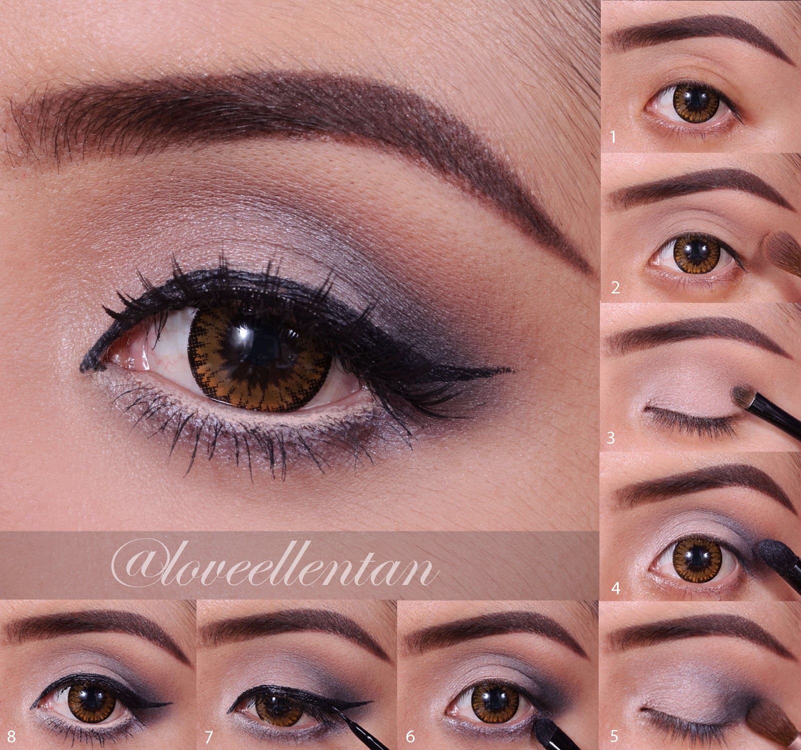 Neutral Grey Eye Makeup Tutorial