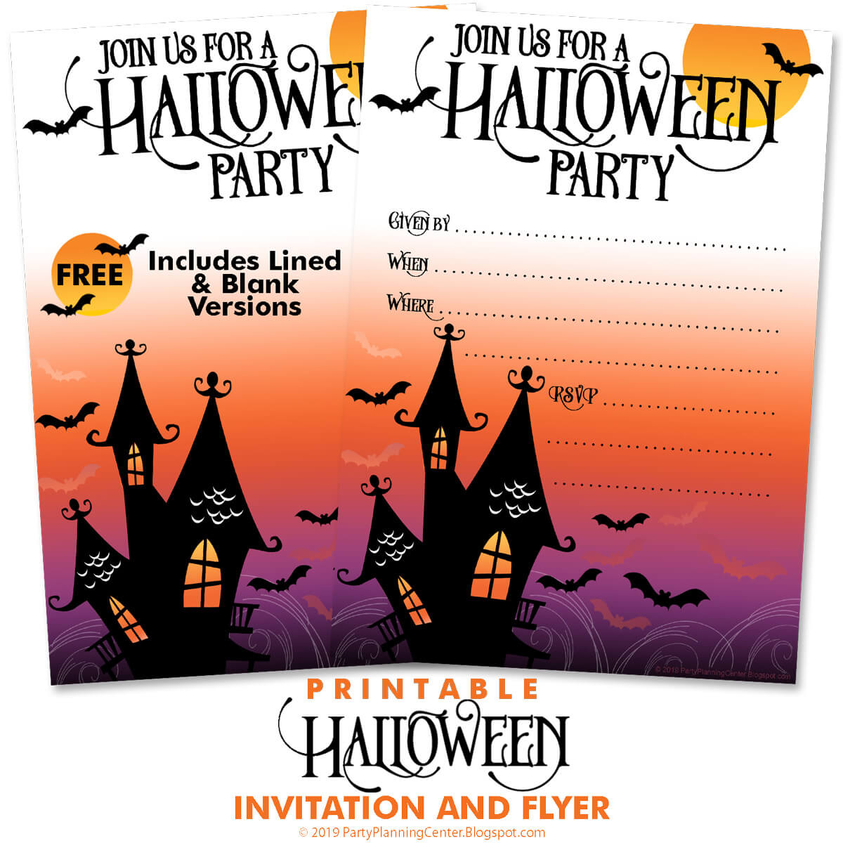 Free Halloween Invitation Templates Party Planning
