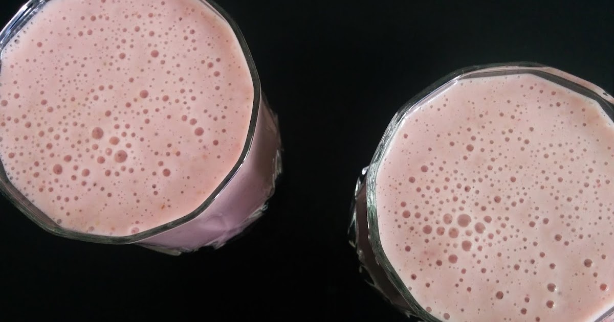Protein Packed Banana Strawberry Smoothie