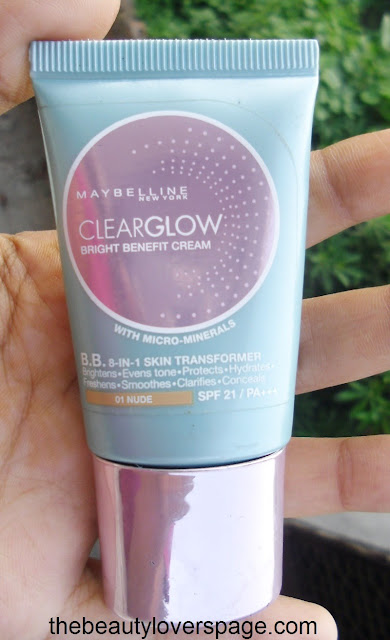 Maybelline Clear Glow BB Cream in Nude Shade