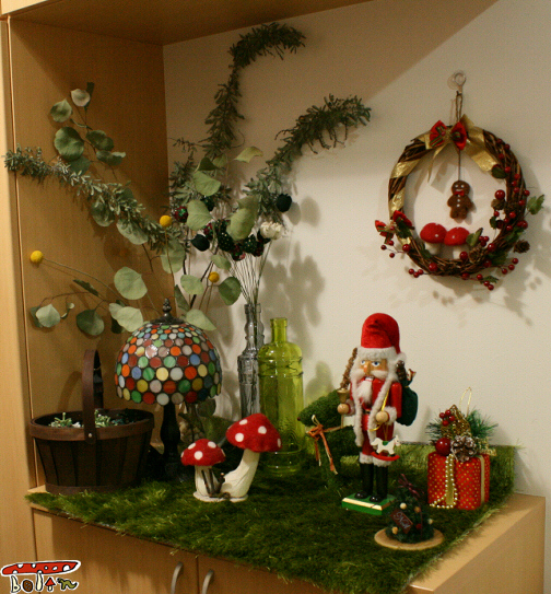 ボタンのくらし ※ 森っぽいクリスマスの玄関飾り