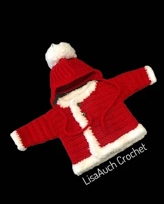 crochet free patterns christmas themed cardigan and hat