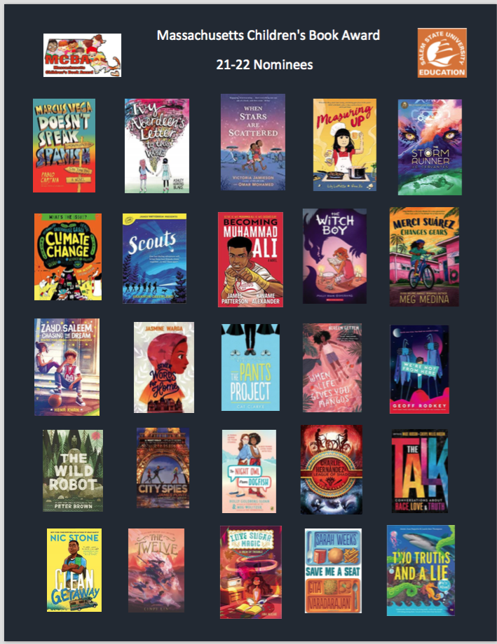Everything MCBA! Massachusetts Children's Book Award 20212022