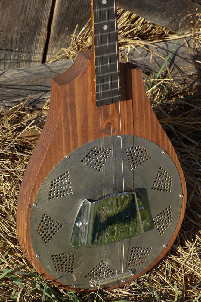 1940s/2016 "Del Oro" Cobbled Solidbody Resonator Tenor Guitar/Dulcimer
