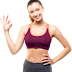 Cheerful Fitness Woman Transparent Image