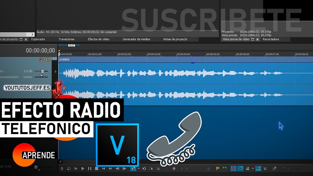 Poner Efecto Telefónico o de Radio con Sony Vegas Pro