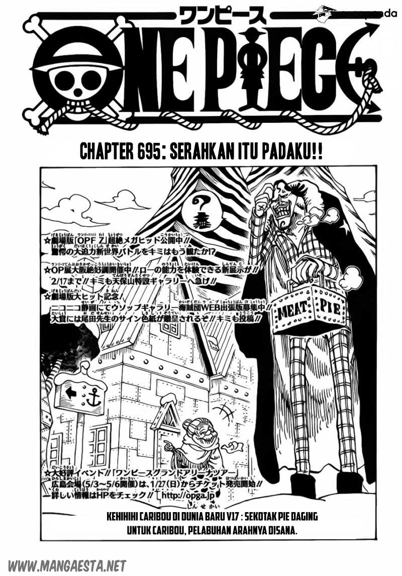 shounen manga one piece  001 One Piece Komik 695 Terbaru, OP 696