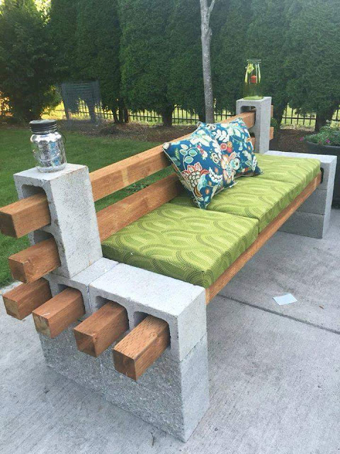 IDEAS PARA DECORAR CON BLOQUES DE CONCRETO - LADRILLOS by artesydisenos.blogspot.com