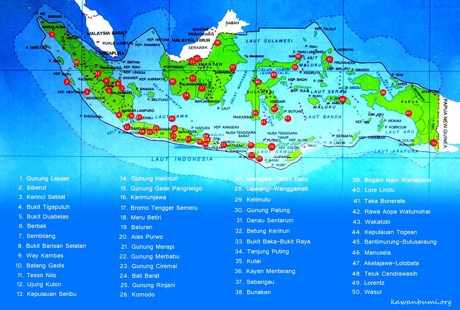 Jumlah Taman Wisata Alam Di Indonesia