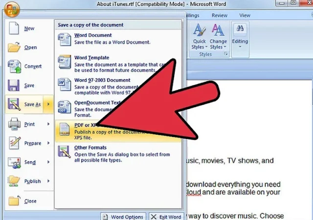 كيفية تحويل مستند Microsoft Word إلى تنسيق PDF فى نظام الوندوز والماك بعدة طرق